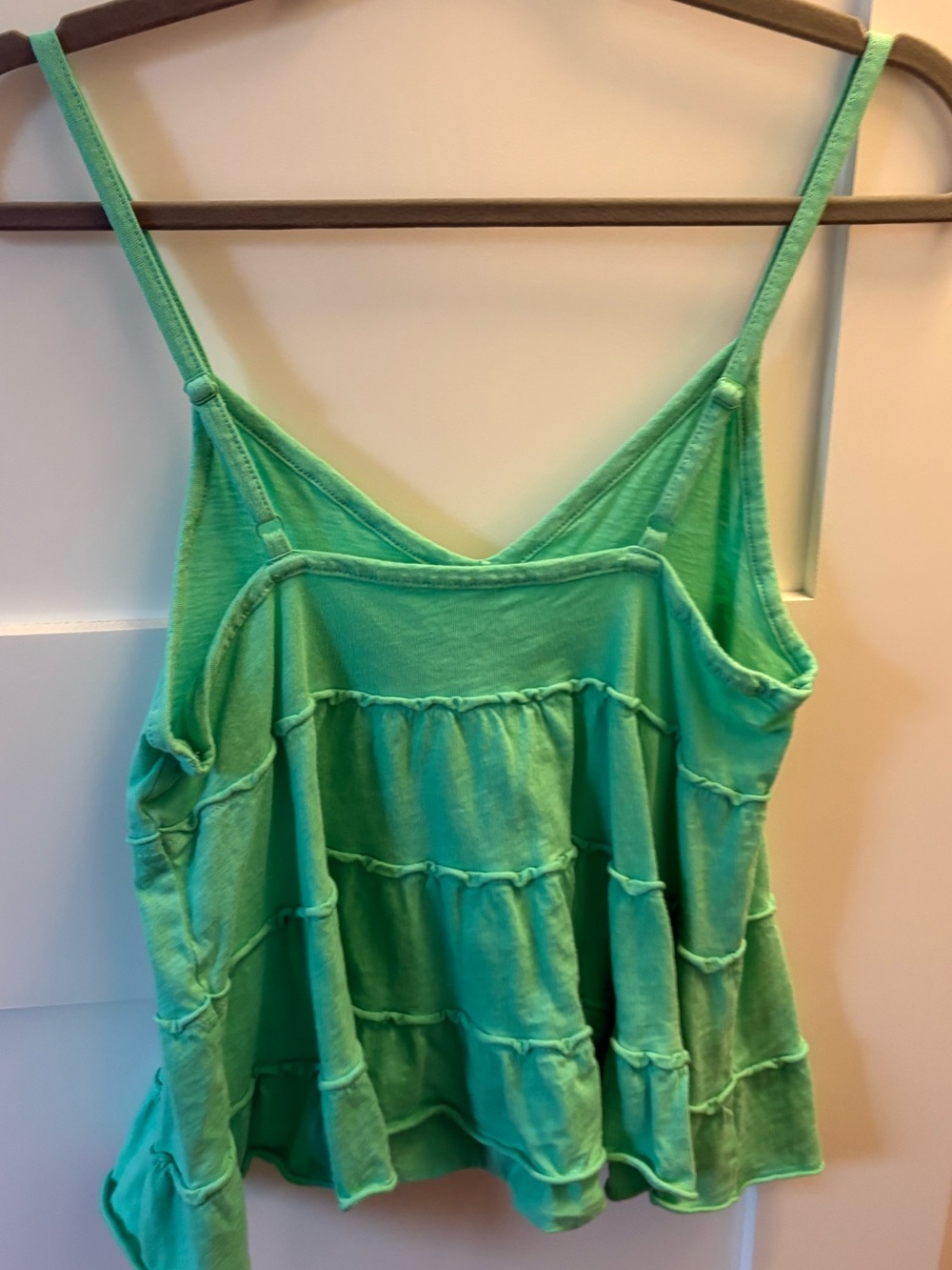 aerie Mint Green Tiered Spaghetti Strap Camisole
